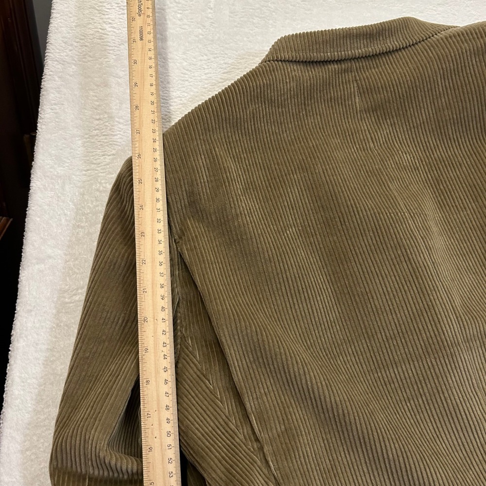 Orvis Corduroy Sport Coat Vintage Leather Button Elbow Patch Mens XL Brown Tan - Picture 10 of 10